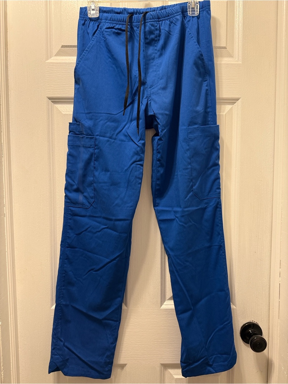 Grey's Anatomy Cobalt Blue Cargo Scrub Pants with Drawstring Waist